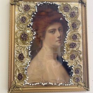 Vintage Ornate Framed Portrait